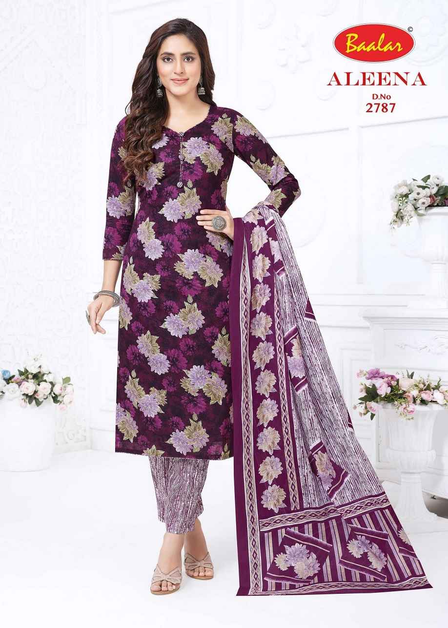 Baalar Cotton Aleena Vol-27 Pure Cotton Dress Material Wholesale Textile Market ( 12 Pcs Catalogue )