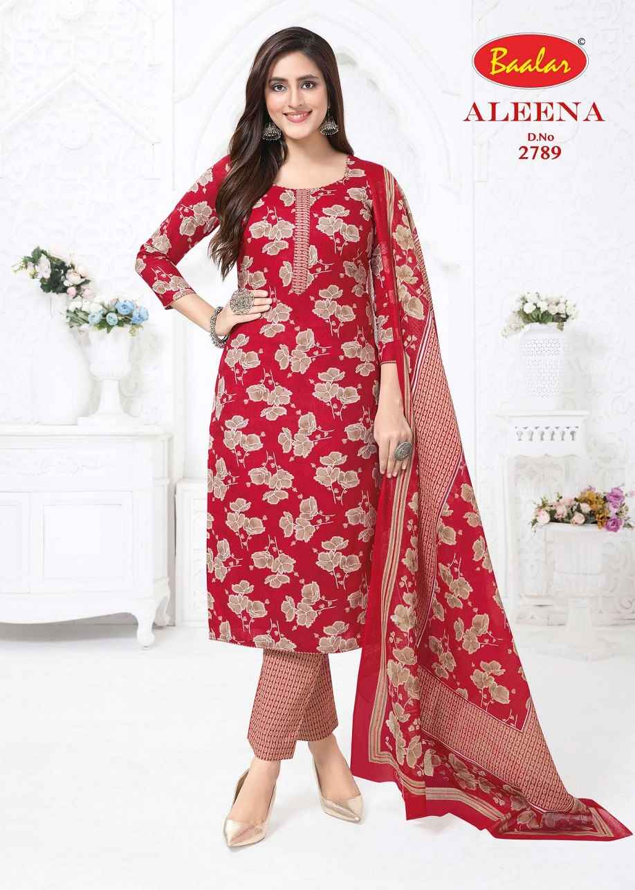 Baalar Cotton Aleena Vol-27 Pure Cotton Dress Material Wholesale Textile Market ( 12 Pcs Catalogue )