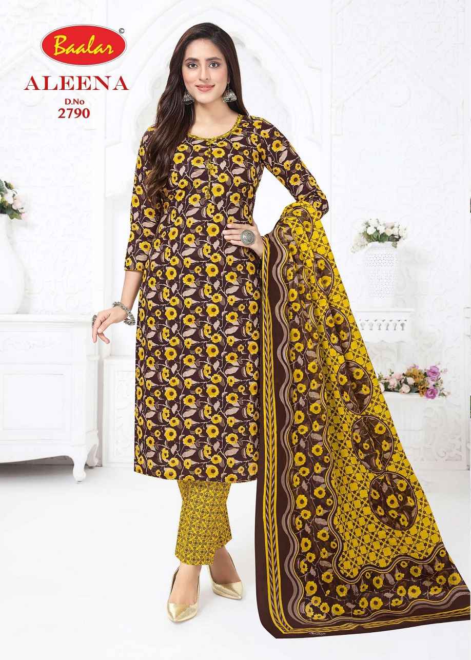 Baalar Cotton Aleena Vol-27 Pure Cotton Dress Material Wholesale Textile Market ( 12 Pcs Catalogue )