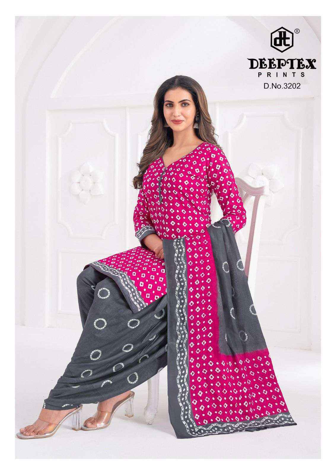 Deeptex Prints Batik Plus Vol 32 Cotton Salwar Suits Wholesale Surat ( 10 pcs Catalogue )