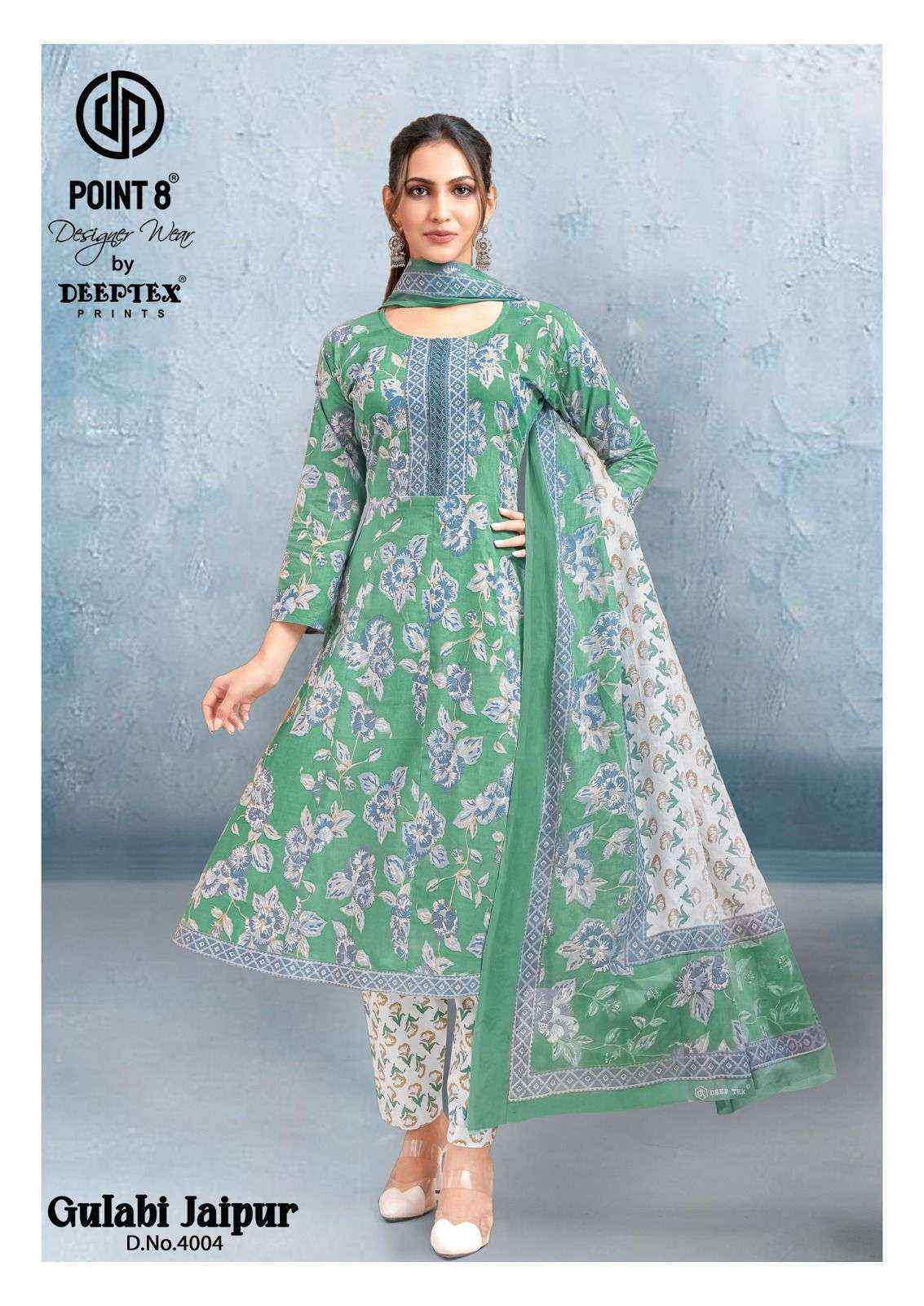 Deeptex Prints Gulabi Jaipur Vol 4 Readymade Cotton Suits ( 8 pcs Catalogue )