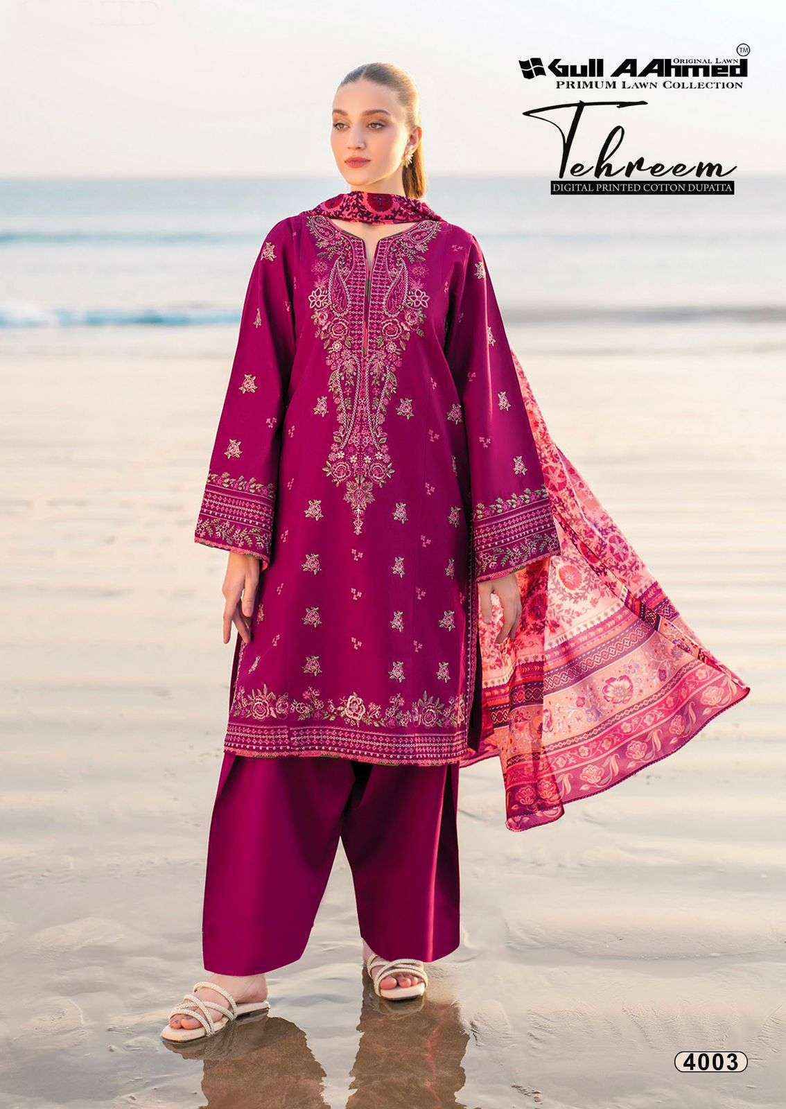 Gull Aahmed Tehreem Vol-4 Lawn Cotton Dress Material Wholesale Surat