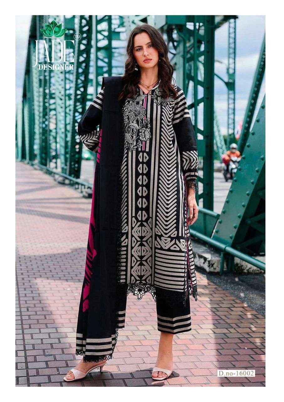 Jade Crimsons Vol 16 Cambric Cotton Dress Material Wholesale Price ( 6 Pcs Catalog )
