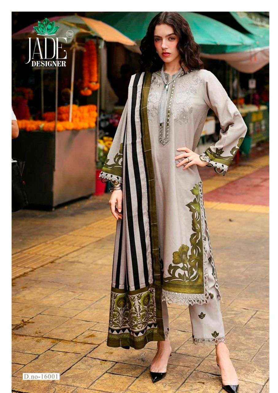 Jade Crimsons Vol 16 Cambric Cotton Dress Material Wholesale Price ( 6 Pcs Catalog )