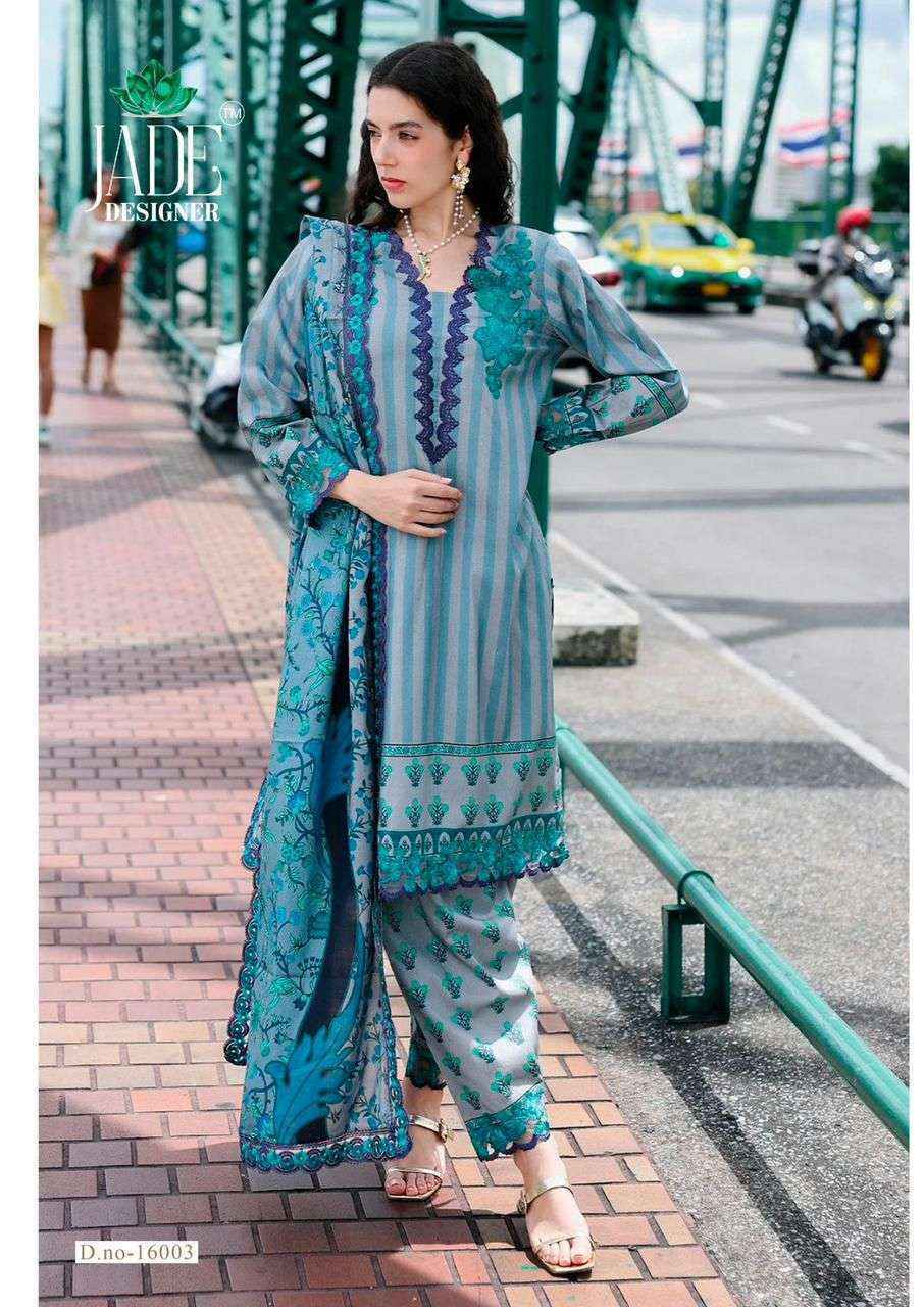 Jade Crimsons Vol 16 Cambric Cotton Dress Material Wholesale Price ( 6 Pcs Catalog )
