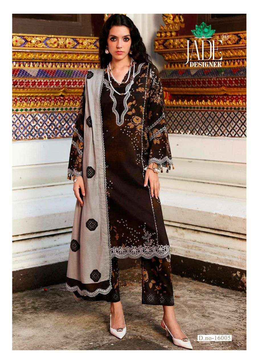 Jade Crimsons Vol 16 Cambric Cotton Dress Material Wholesale Price ( 6 Pcs Catalog )