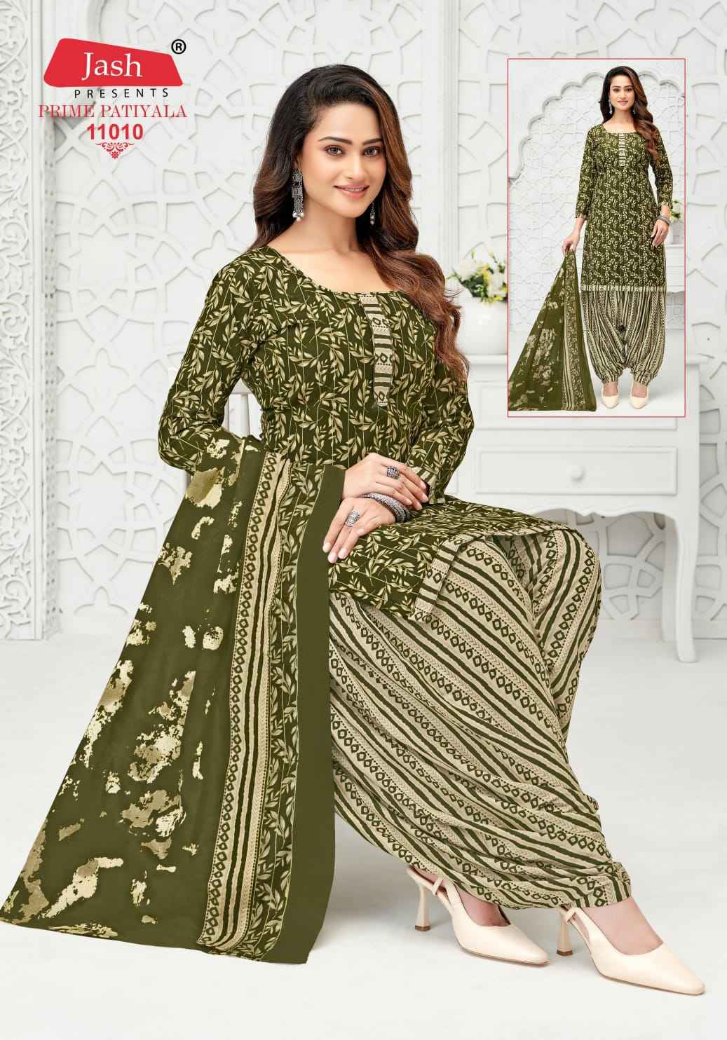 Jash Prime Patiyala Vol 11 Printed Cotton Dress Material Wholesale Price ( 10 Pcs Catalog )