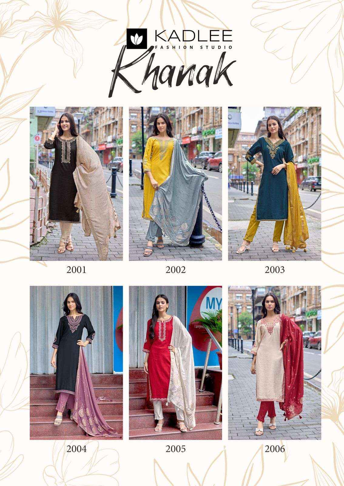 Kadlee Khanak Latest Designs Readymade 3 Piece Pair Catalog Wholesale