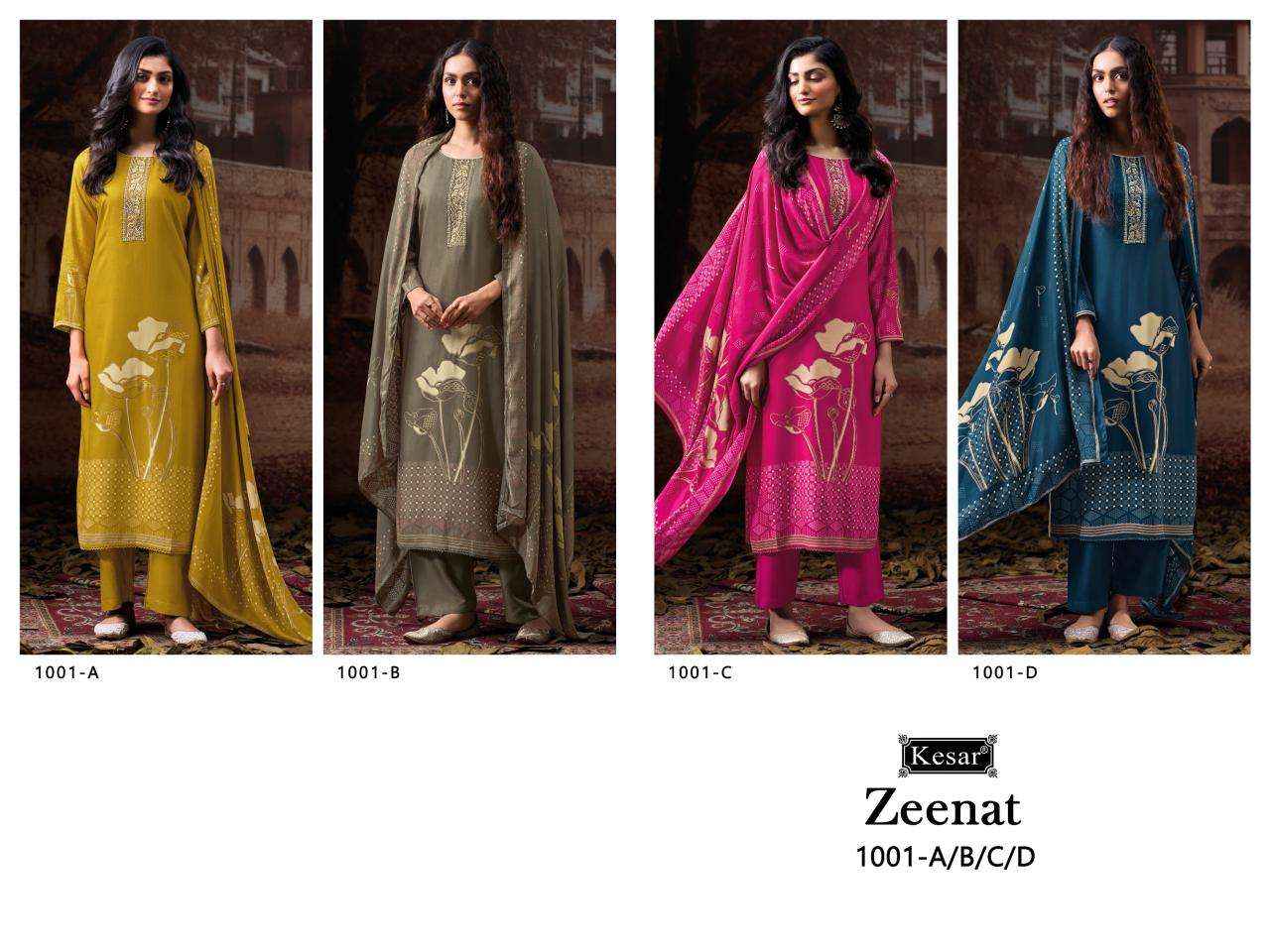 Karachi Prints Kesar Zeenat 1001 Winter Collection Ladies Suit Wholesalers