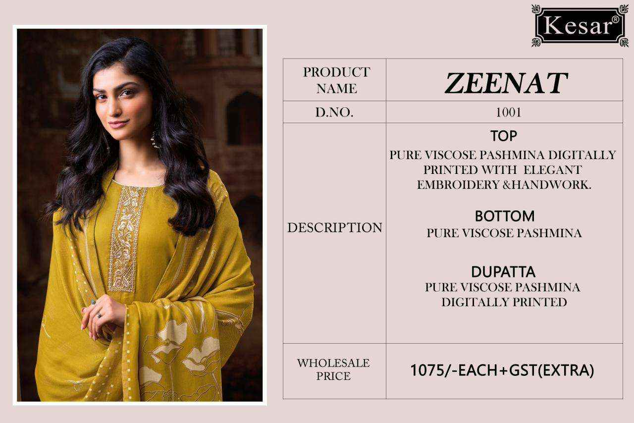 Karachi Prints Kesar Zeenat 1001 Winter Collection Ladies Suit Wholesalers
