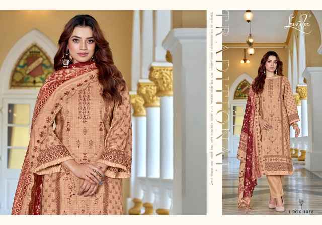 Levisha Madhubala Vol 9 Lawn Cotton Dress Material Wholesale Price ( 6 Pcs Catalog )