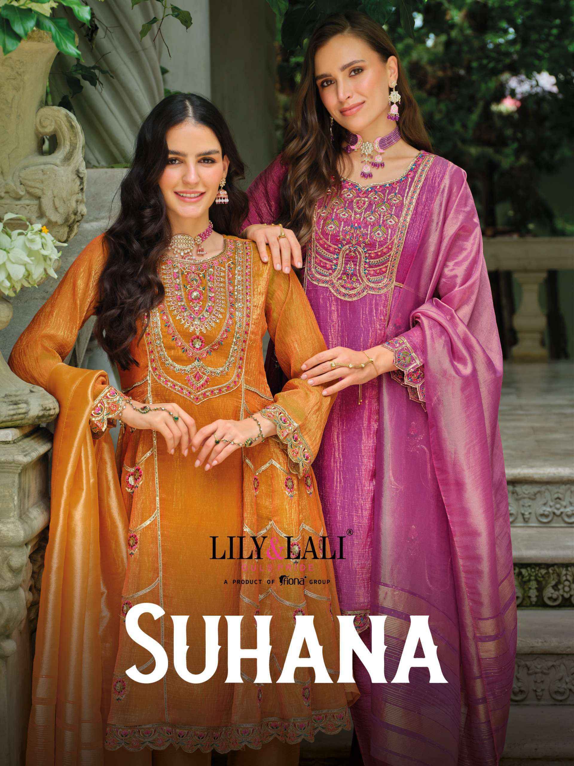 Lily & Lali Suhana Readymade Simer Silk Dress Wholesale Price ( 4 Pcs Catalog )