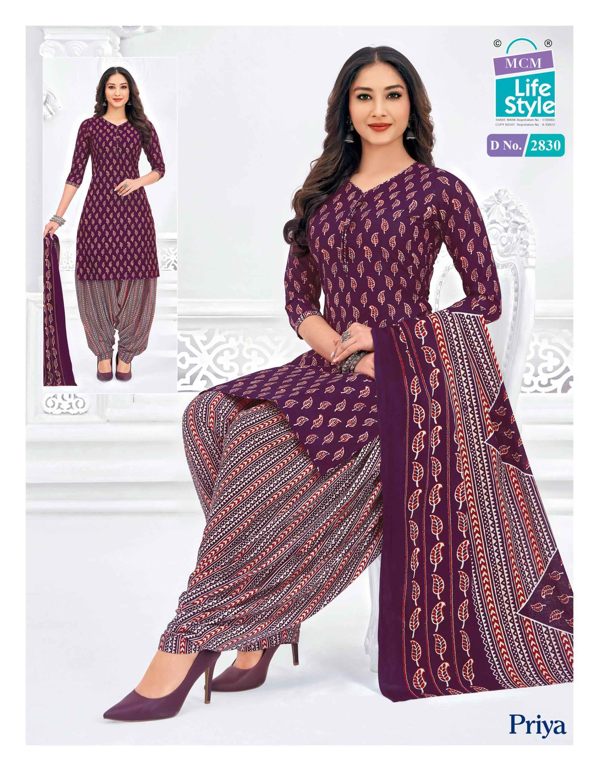 MCM Lifestyle Priya Vol 28 Readymade Cotton Dress Wholesale Price ( 24 Pcs Catalog )