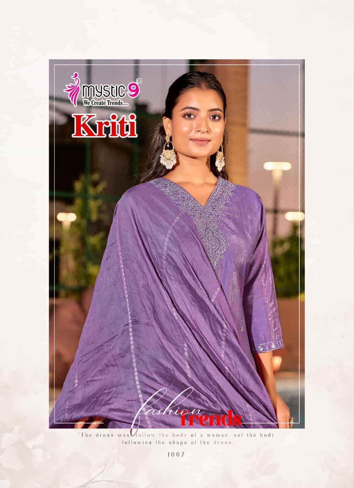 Mystic 9 Kriti Vol 1 Readymade Fancy 3 Piece Sets Catalog Wholesale