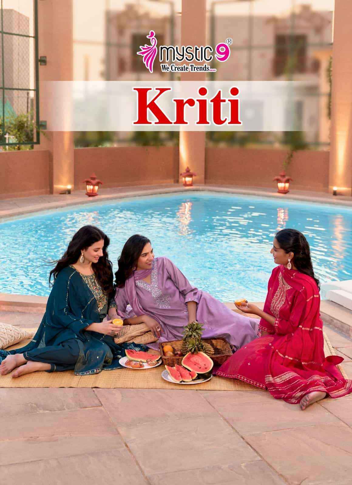 Mystic 9 Kriti Vol 1 Readymade Fancy 3 Piece Sets Catalog Wholesale