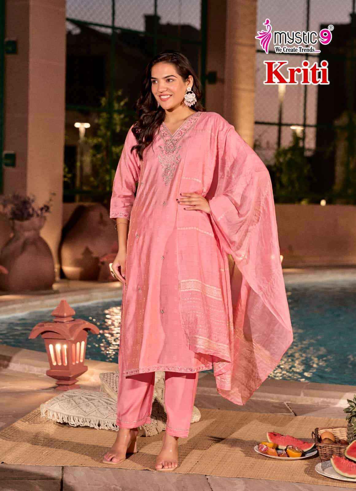 Mystic 9 Kriti Vol 1 Readymade Fancy 3 Piece Sets Catalog Wholesale