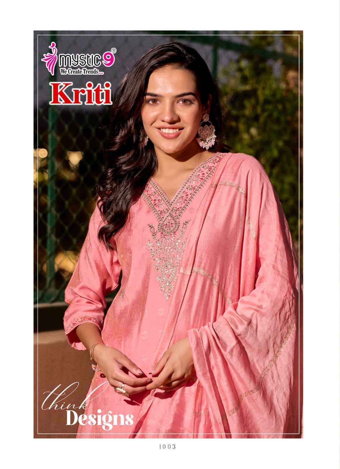 Mystic 9 Kriti Vol 1 Readymade Fancy 3 Piece Sets Catalog Wholesale
