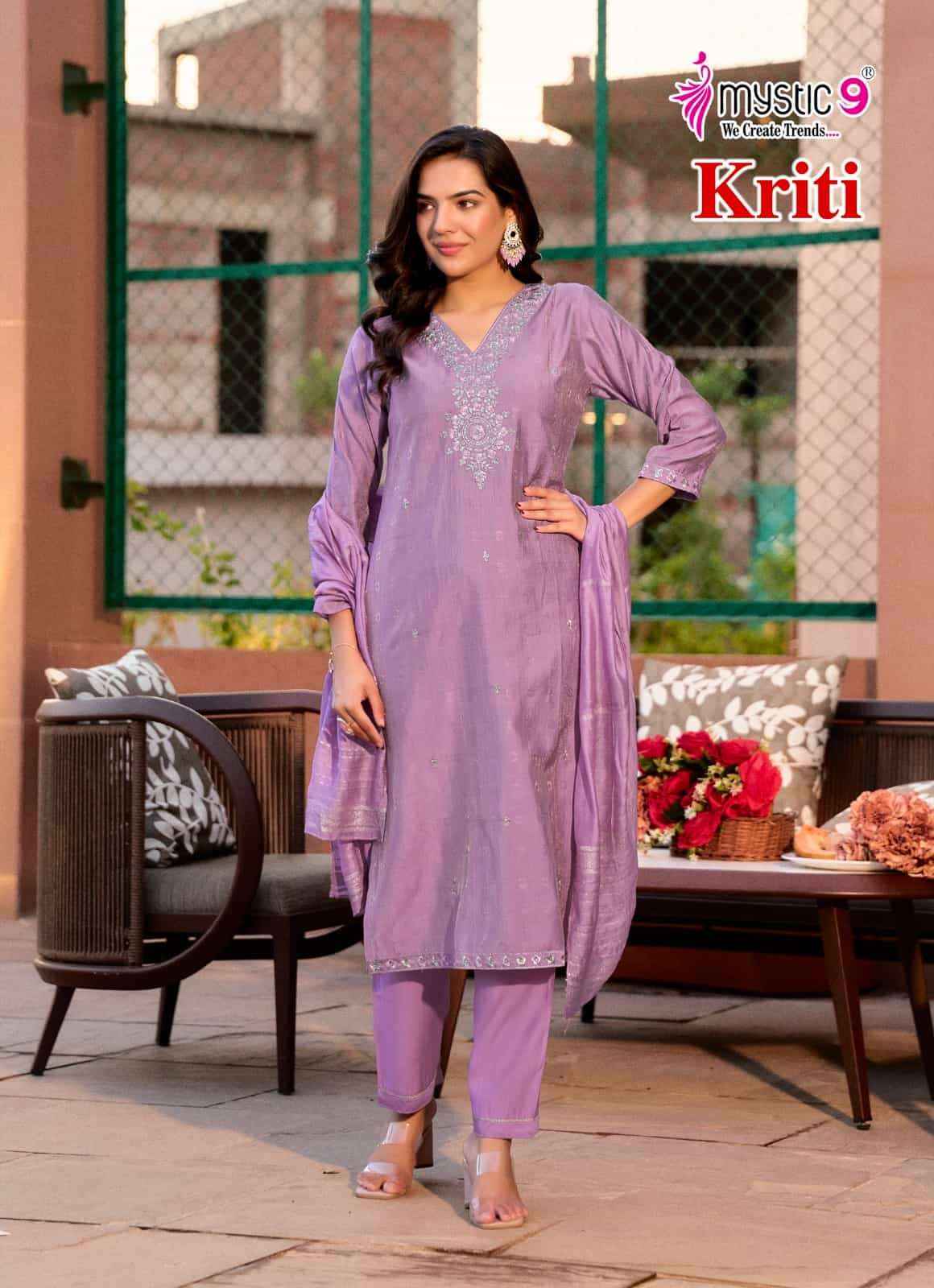 Mystic 9 Kriti Vol 1 Readymade Fancy 3 Piece Sets Catalog Wholesale