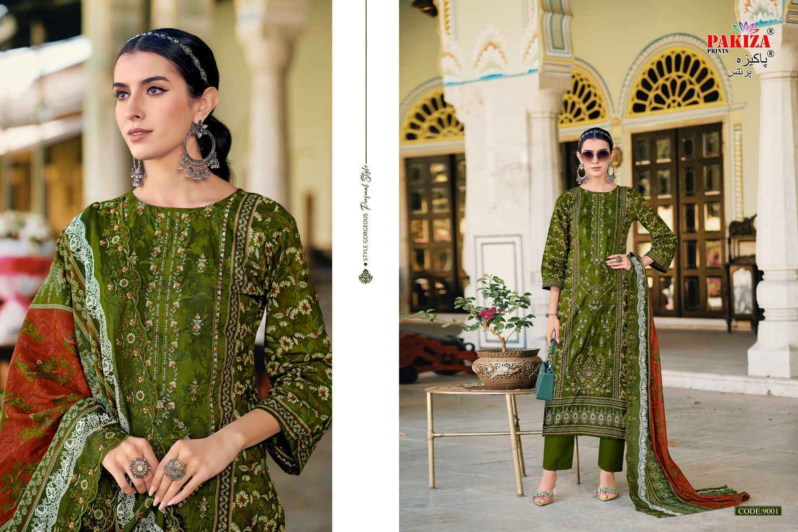Pakiza Prints Khushboo Vol 9 Lawn Dress Material 10 pcs Catalogue