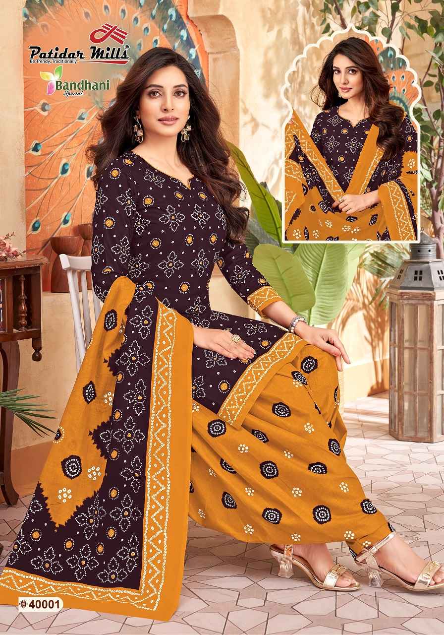 Patidar Bandhani Vol-40 Cotton Dress Material Wholesale Price ( 10 Pcs Catalog )
