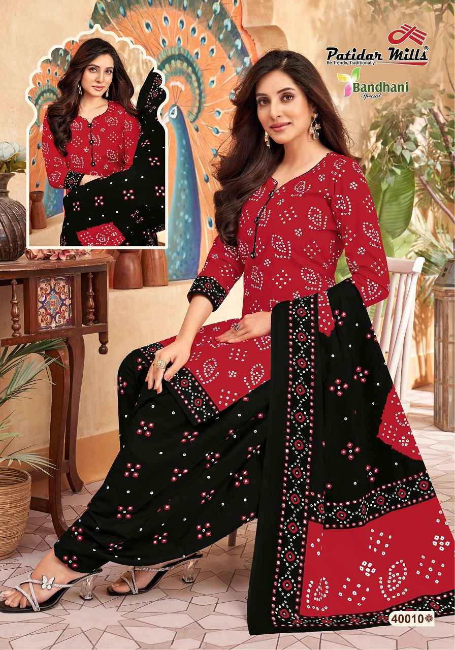 Patidar Bandhani Vol-40 Cotton Dress Material Wholesale Price ( 10 Pcs Catalog )