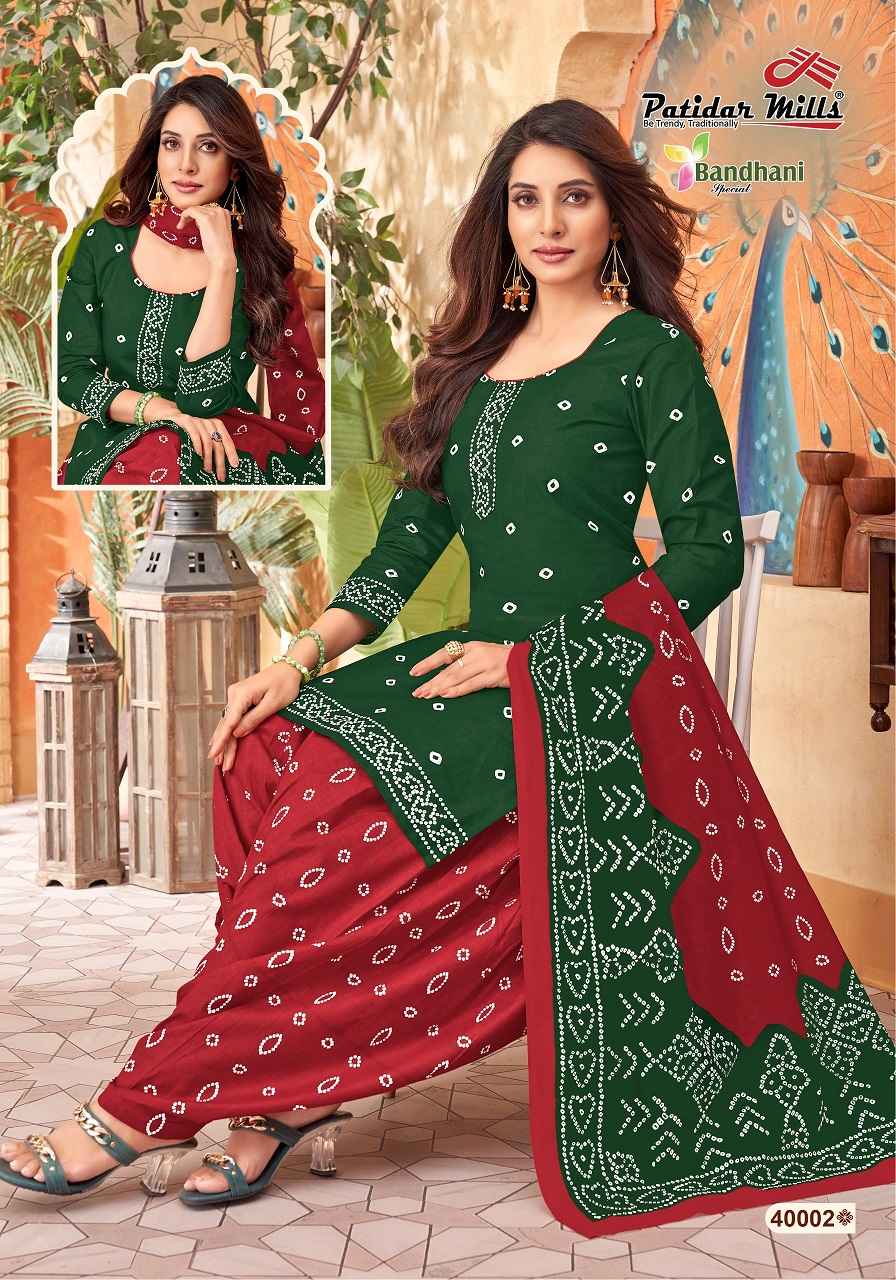 Patidar Bandhani Vol-40 Cotton Dress Material Wholesale Price ( 10 Pcs Catalog )