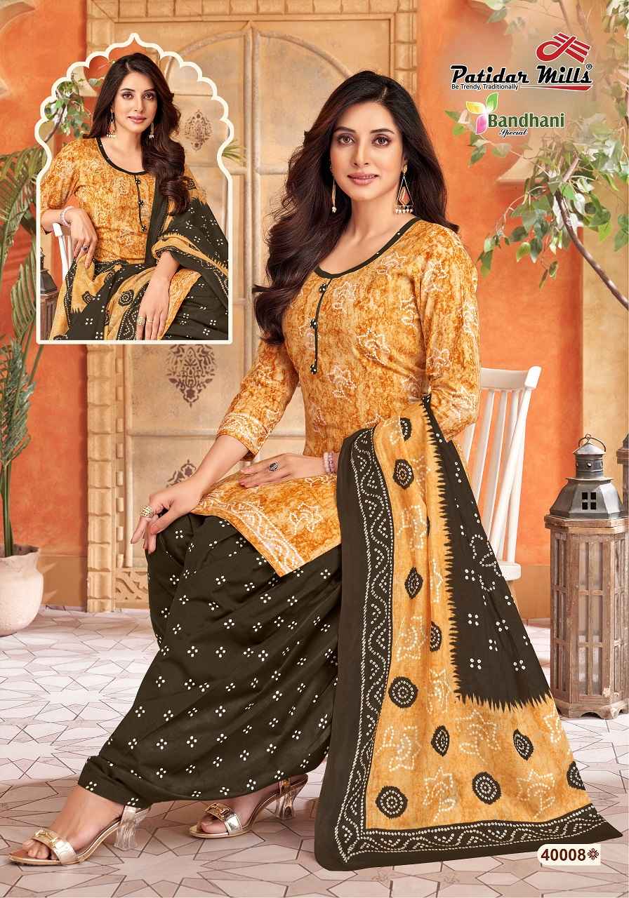 Patidar Bandhani Vol-40 Cotton Dress Material Wholesale Price ( 10 Pcs Catalog )