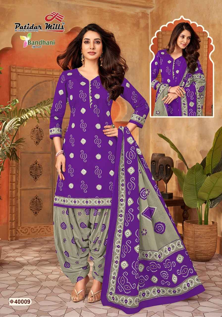Patidar Bandhani Vol-40 Cotton Dress Material Wholesale Price ( 10 Pcs Catalog )