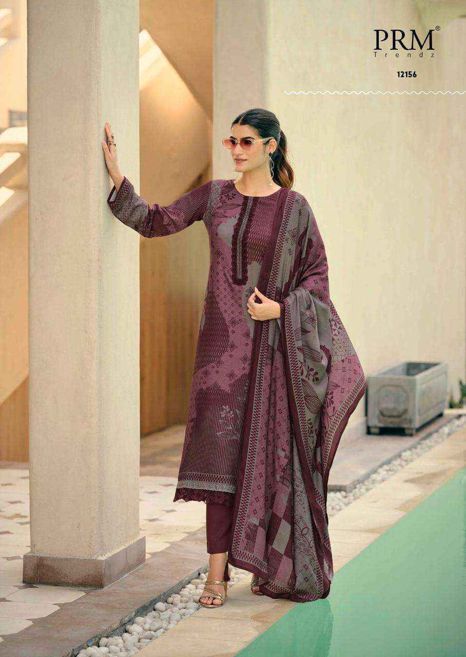 PRM Trendz Jhansi Pashmina Dress Material Collection ( 6 Pcs Catalo )