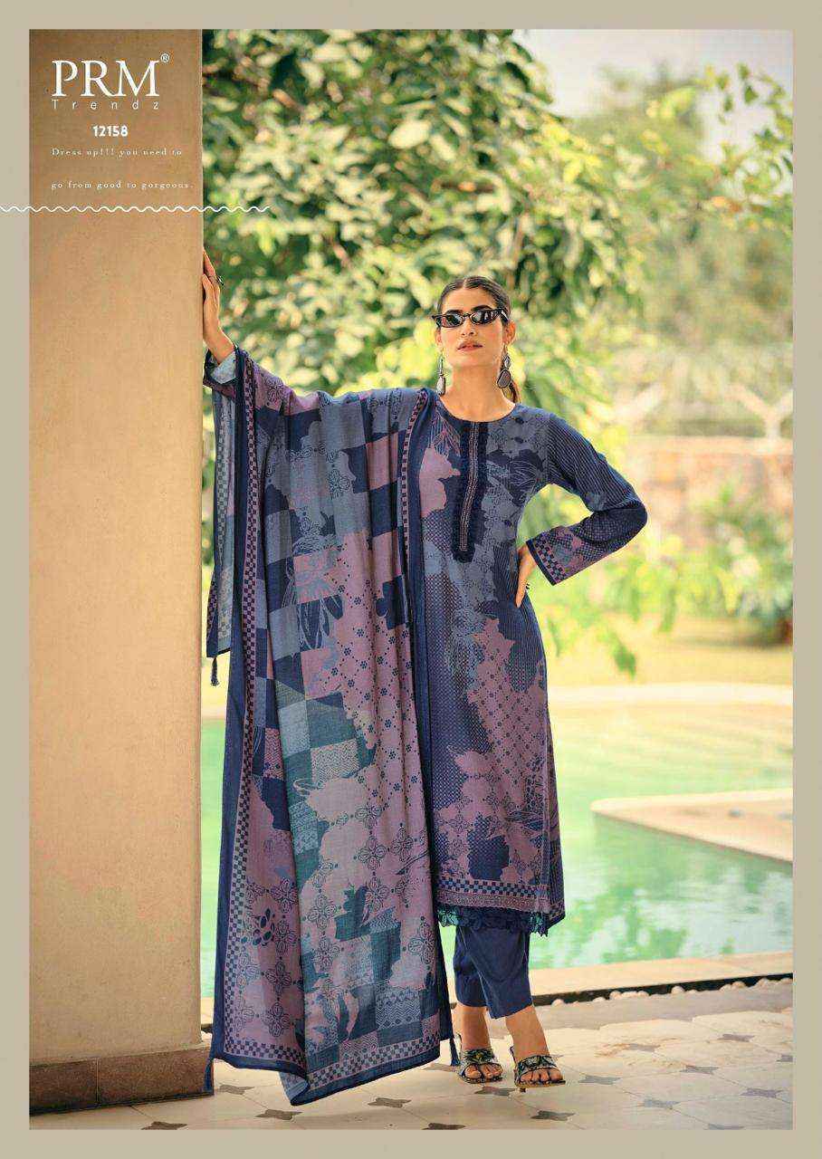PRM Trendz Jhansi Pashmina Dress Material Collection ( 6 Pcs Catalo )