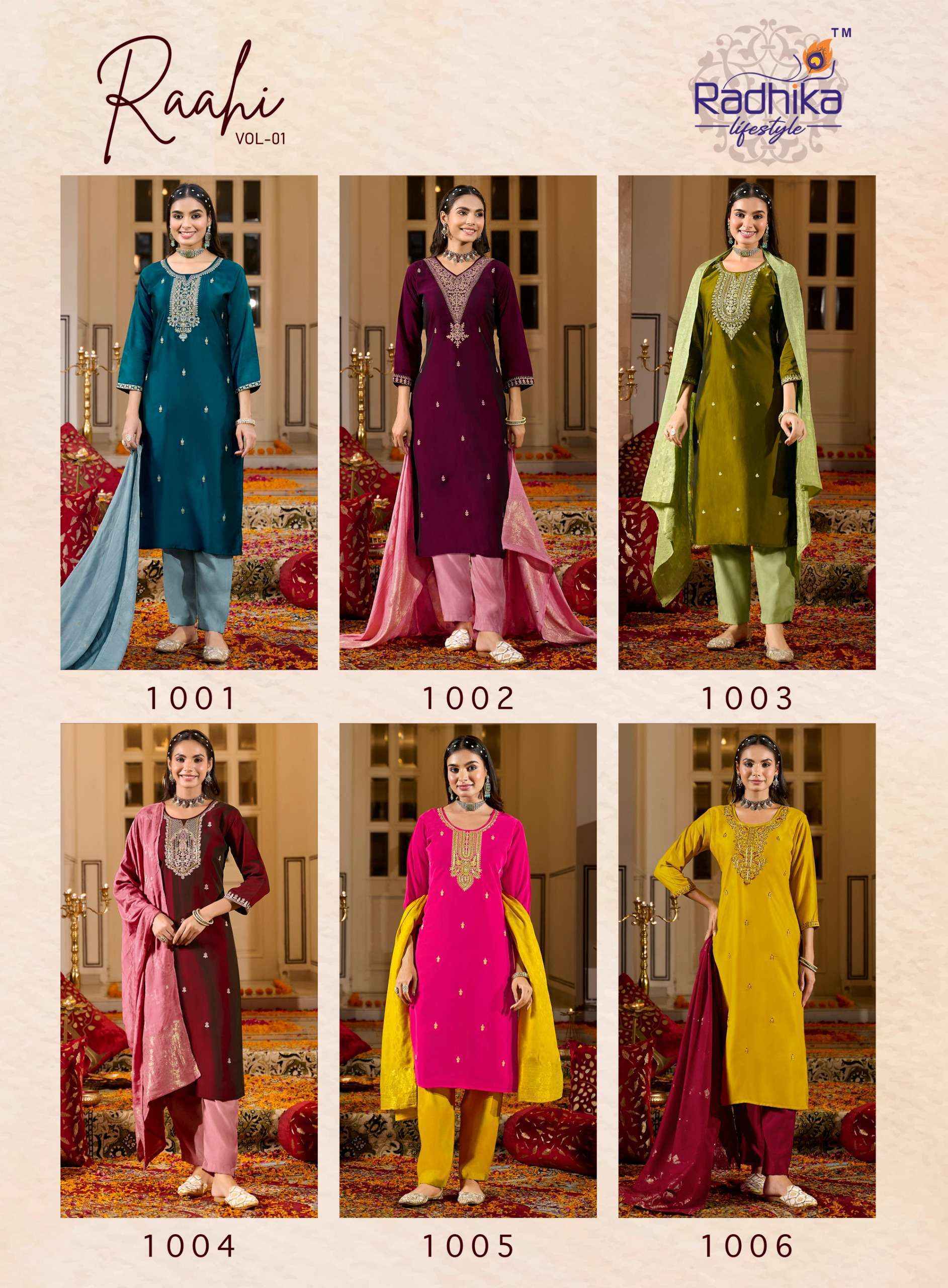 Radhika Lifestyle Rahi Vol 1 Silk Kurti Combo 6 pcs Catalogue