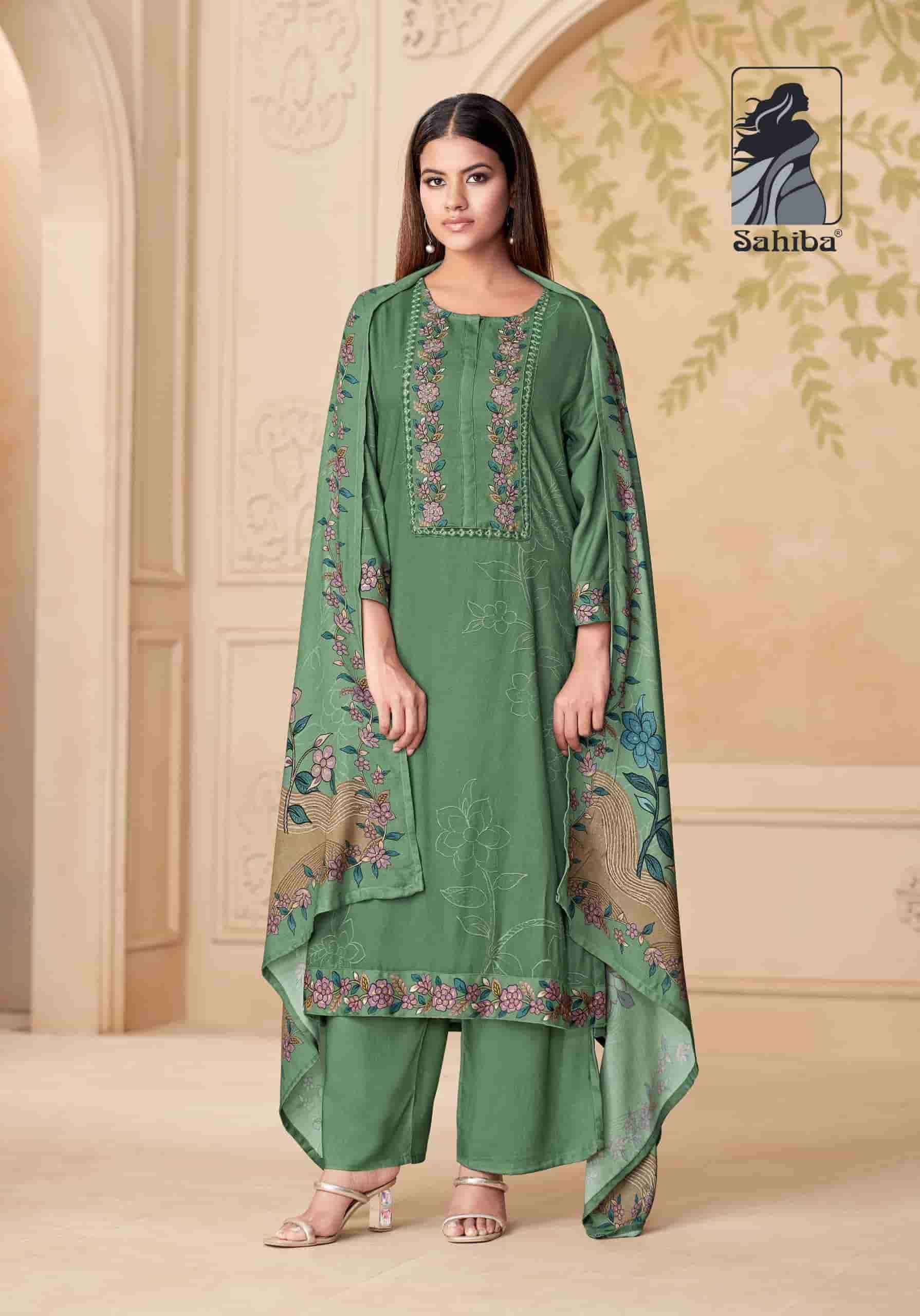 Sahiba Mahveen Winter Wear Pure Pashmina Suit Wholesale Price ( 6 Pcs Catalog )