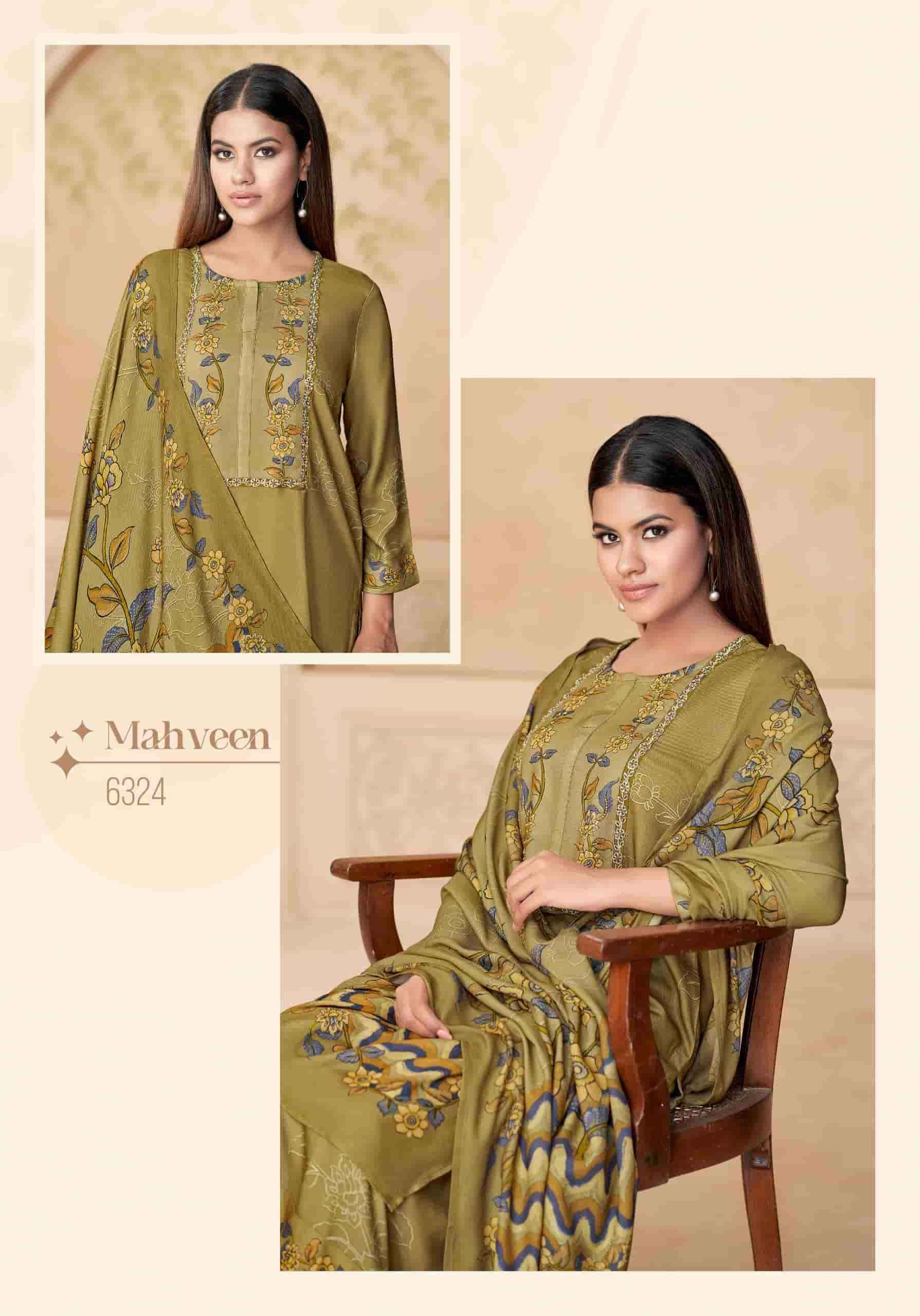 Sahiba Mahveen Winter Wear Pure Pashmina Suit Wholesale Price ( 6 Pcs Catalog )