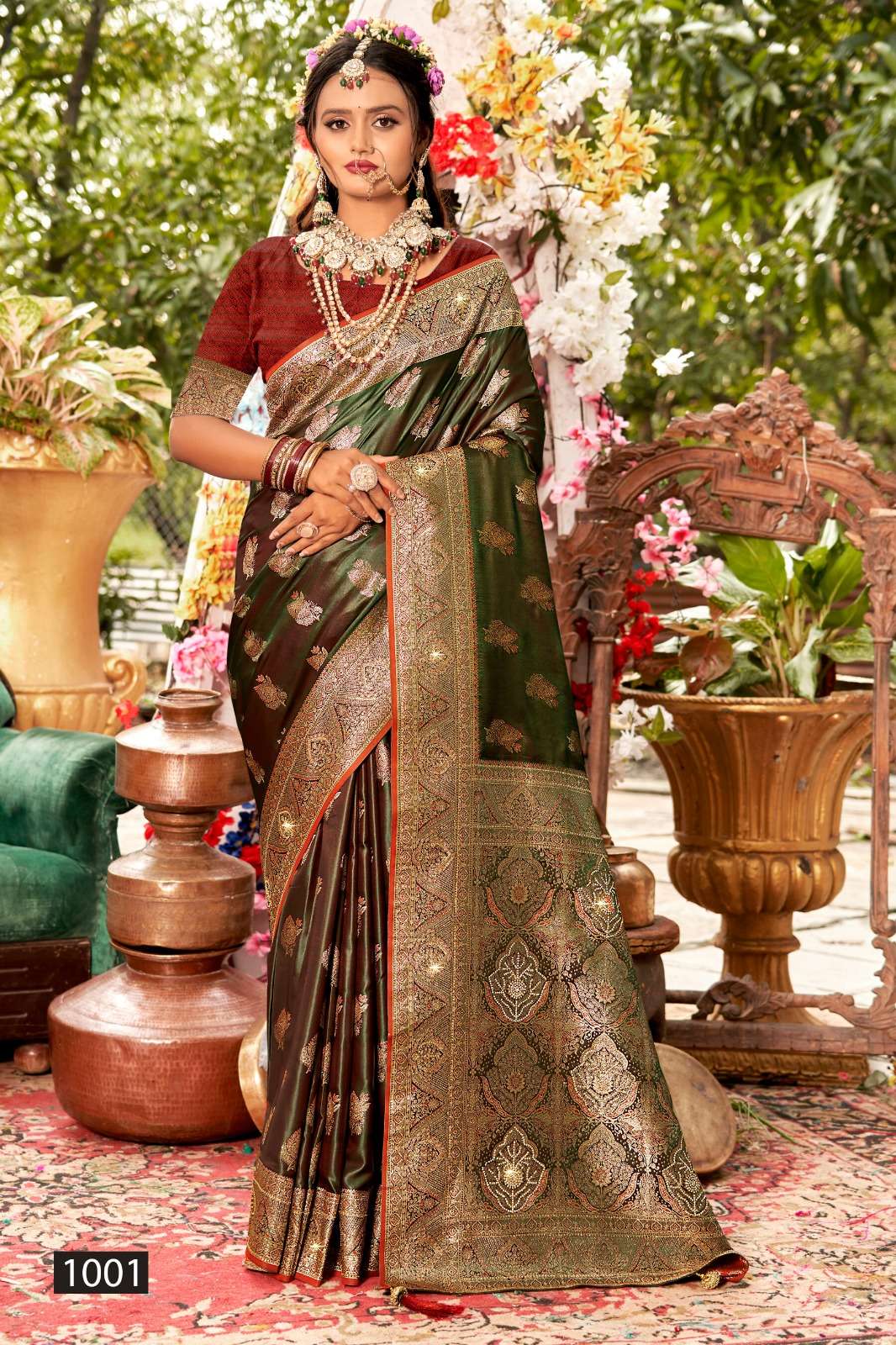 Saroj Bridal Look Satin Saroski Vol 2 Satin Silk Saree Wholesale Price ( 5 Pcs Catalogue )