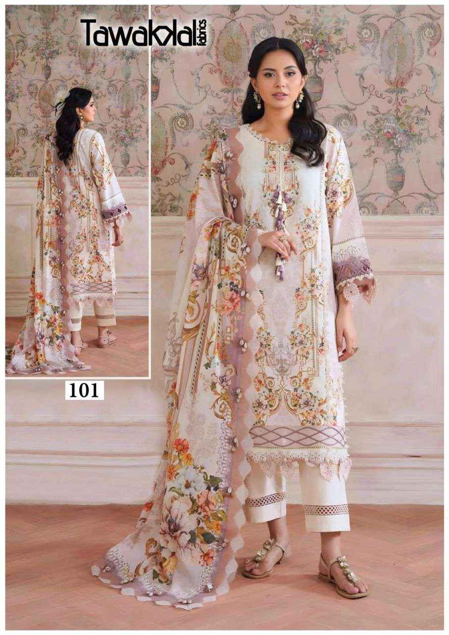 Tawakkal Saba Readymade Karachi Cotton 3 Piece Suits Wholesale Price ( 10 Pcs Catalog )