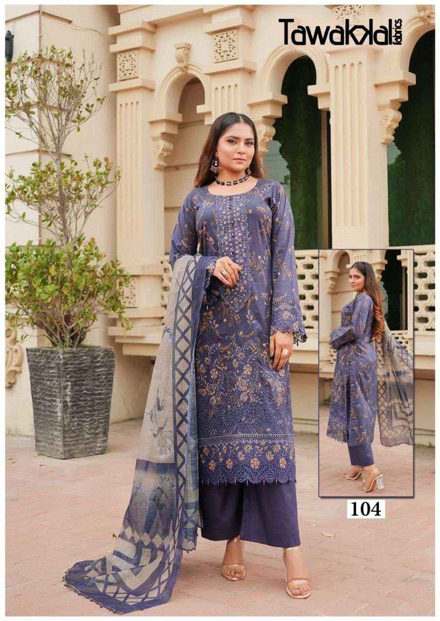Tawakkal Saba Readymade Karachi Cotton 3 Piece Suits Wholesale Price ( 10 Pcs Catalog )