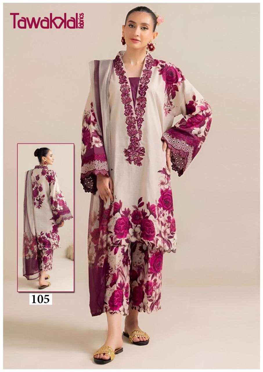 Tawakkal Saba Readymade Karachi Cotton 3 Piece Suits Wholesale Price ( 10 Pcs Catalog )