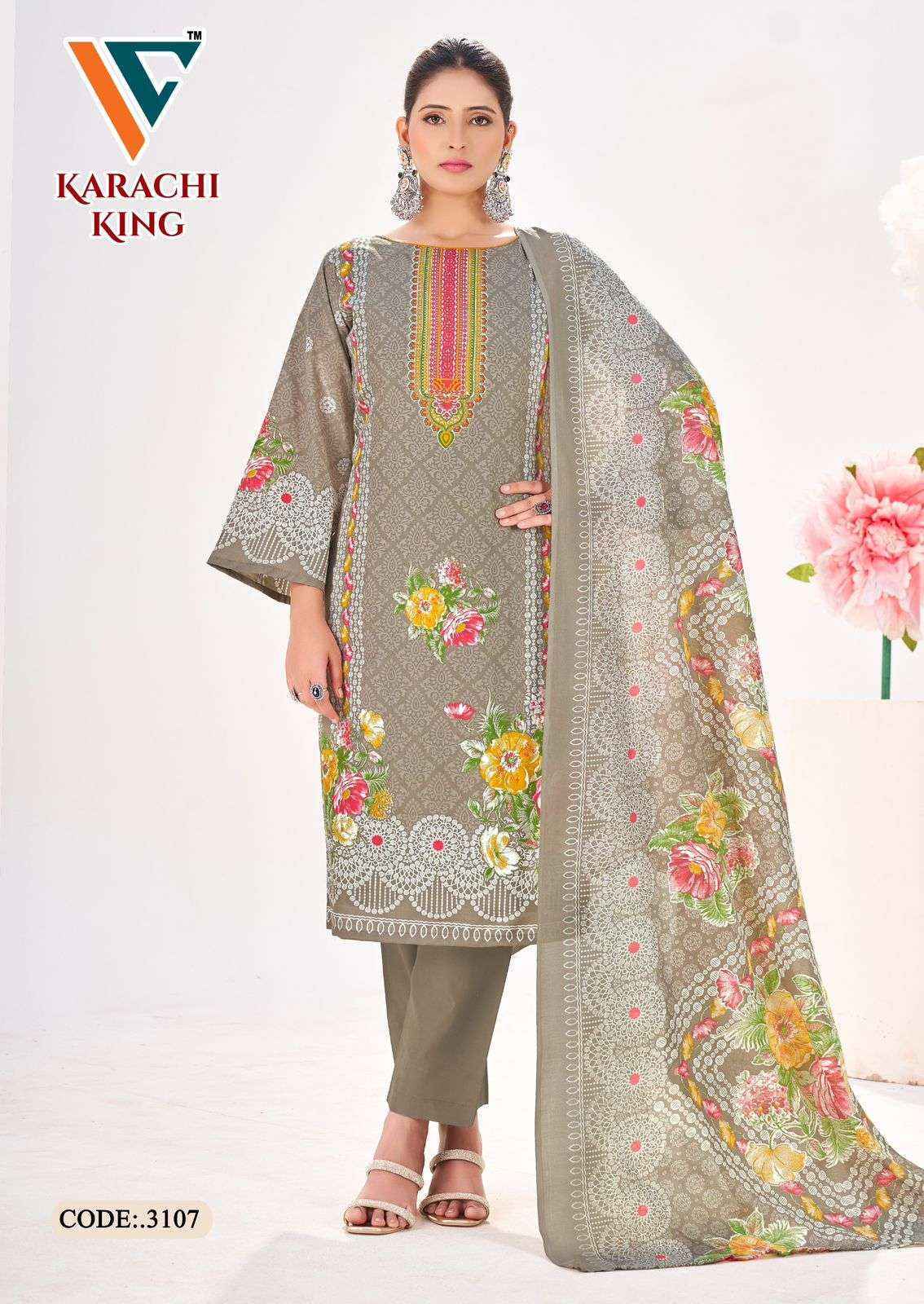 Vandana Karachi King Vol 31 Cotton Dress Material Wholesale Price ( 8 pcs Catalogue )