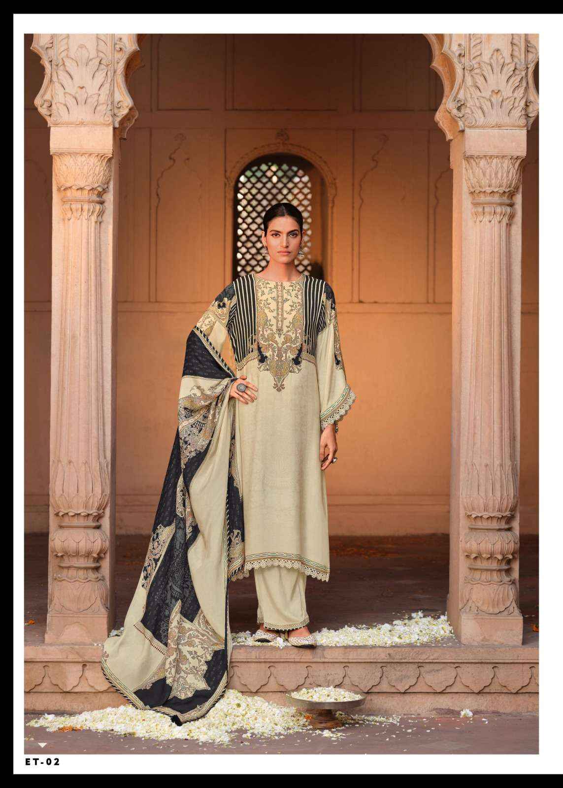 Varsha Ether Pashmina Excusive Designer Pashmina Suit Wholesale Price ( 2 Pcs Catalog ) 