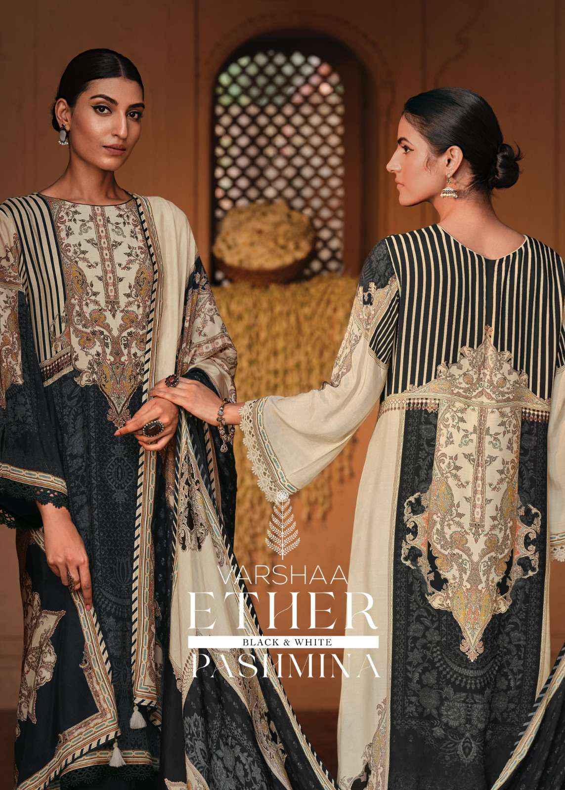 Varsha Ether Pashmina Excusive Designer Pashmina Suit Wholesale Price ( 2 Pcs Catalog ) 