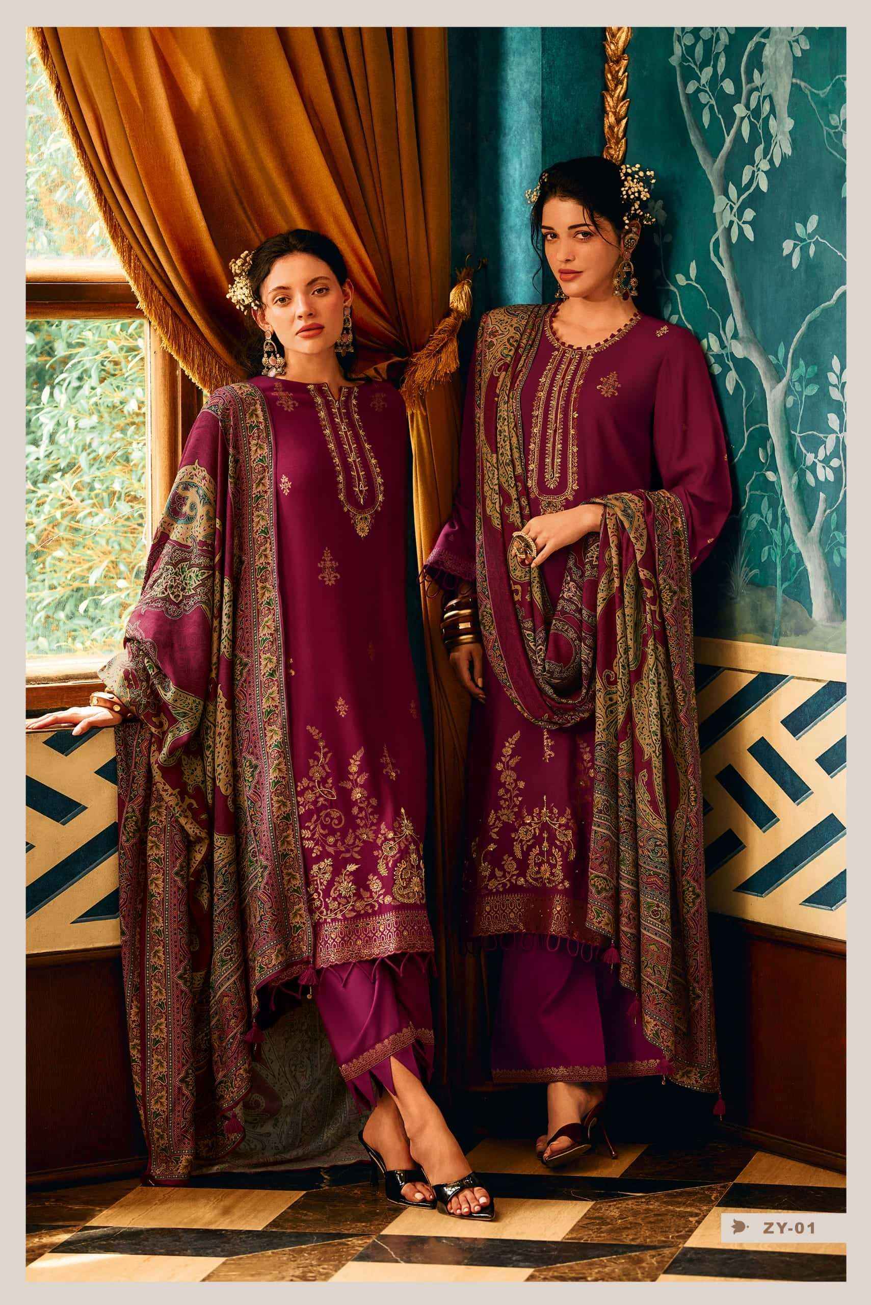 Varsha Zyan Winter Collection Fancy Ladies Suit Wholesale Price  ( 3 Pcs Catalog )