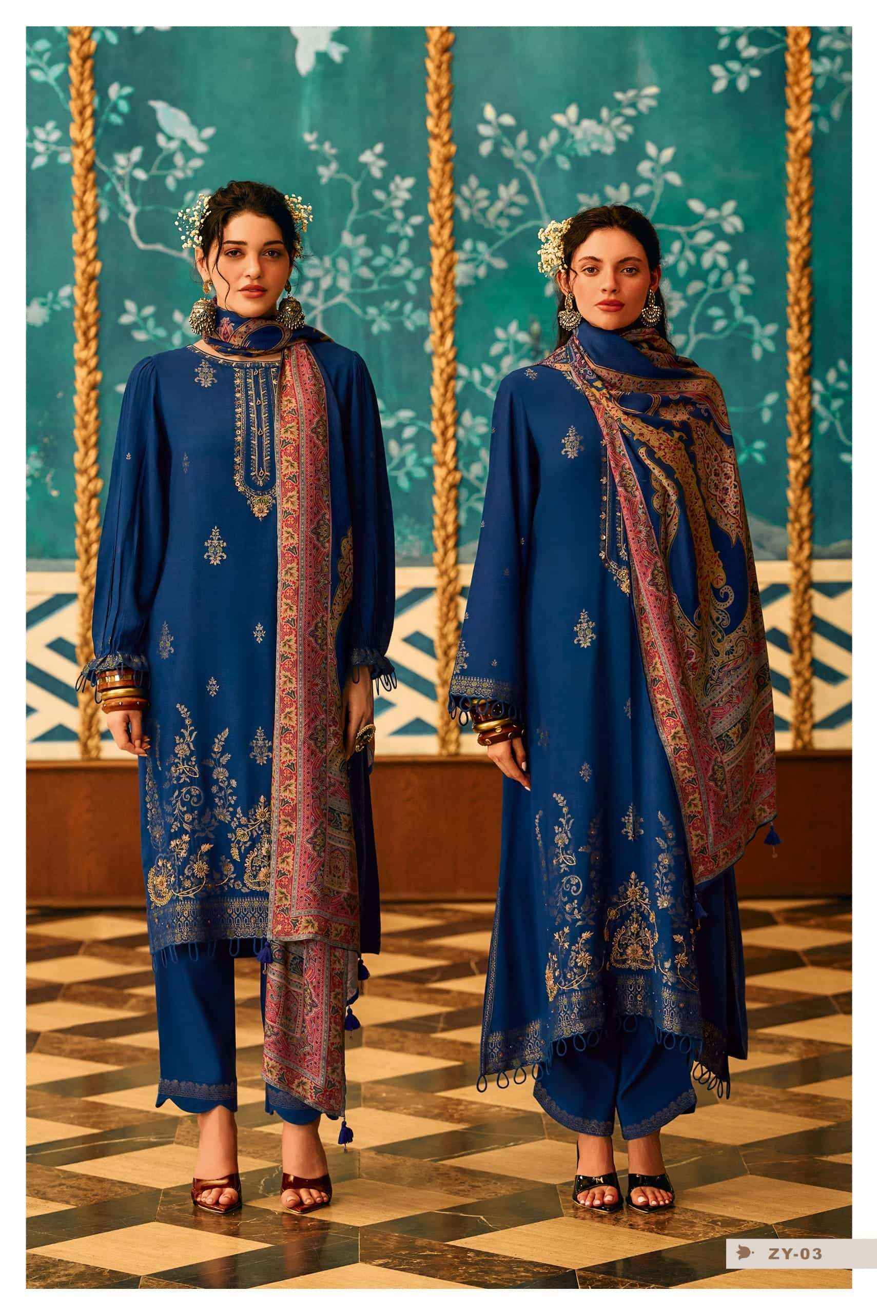 Varsha Zyan Winter Collection Fancy Ladies Suit Wholesale Price  ( 3 Pcs Catalog )