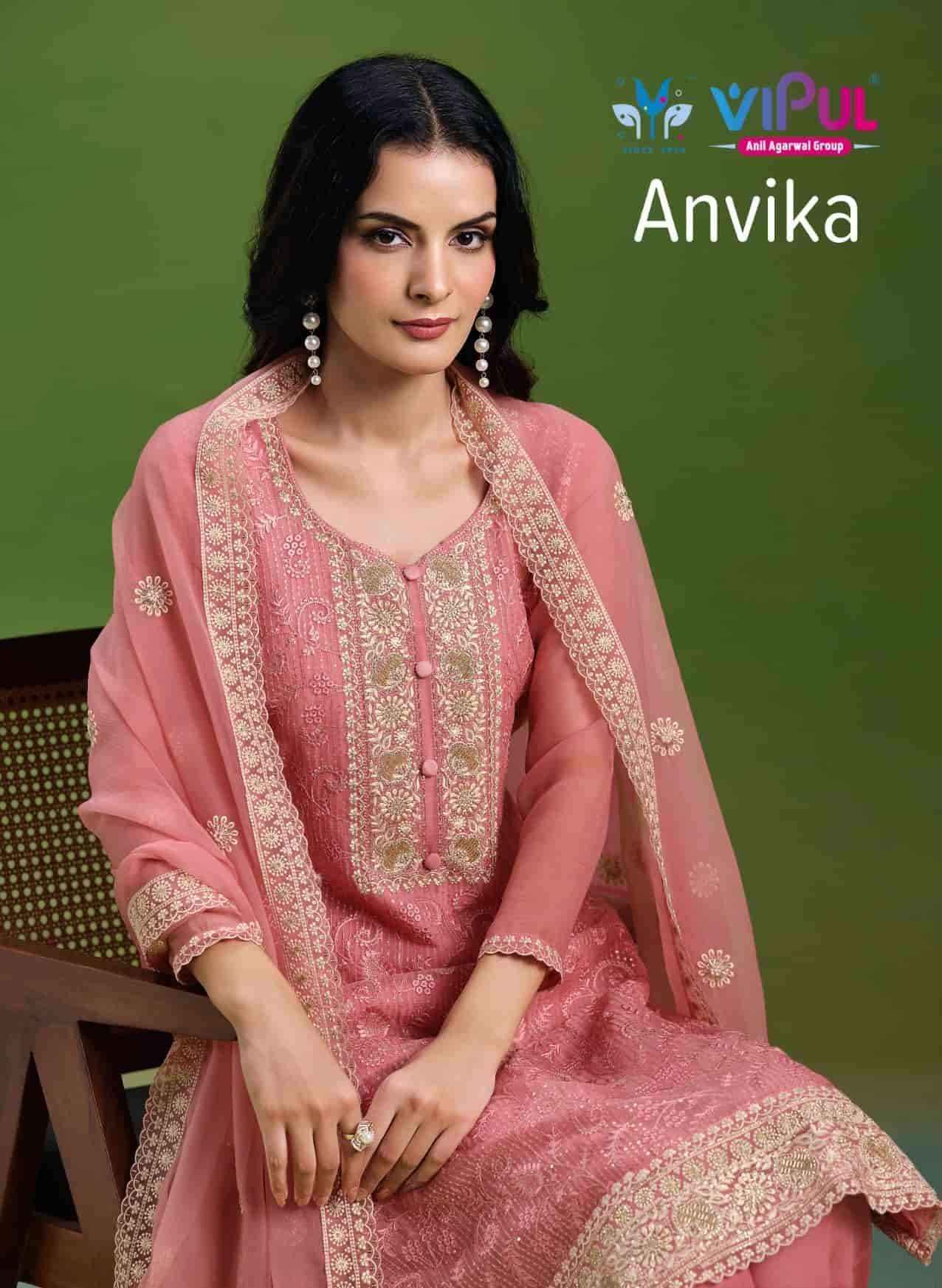 Vipul Fashion Anvika Fancy Chiffon Designer Dress Material Wholesale Price ( 6 Pcs Catalog )