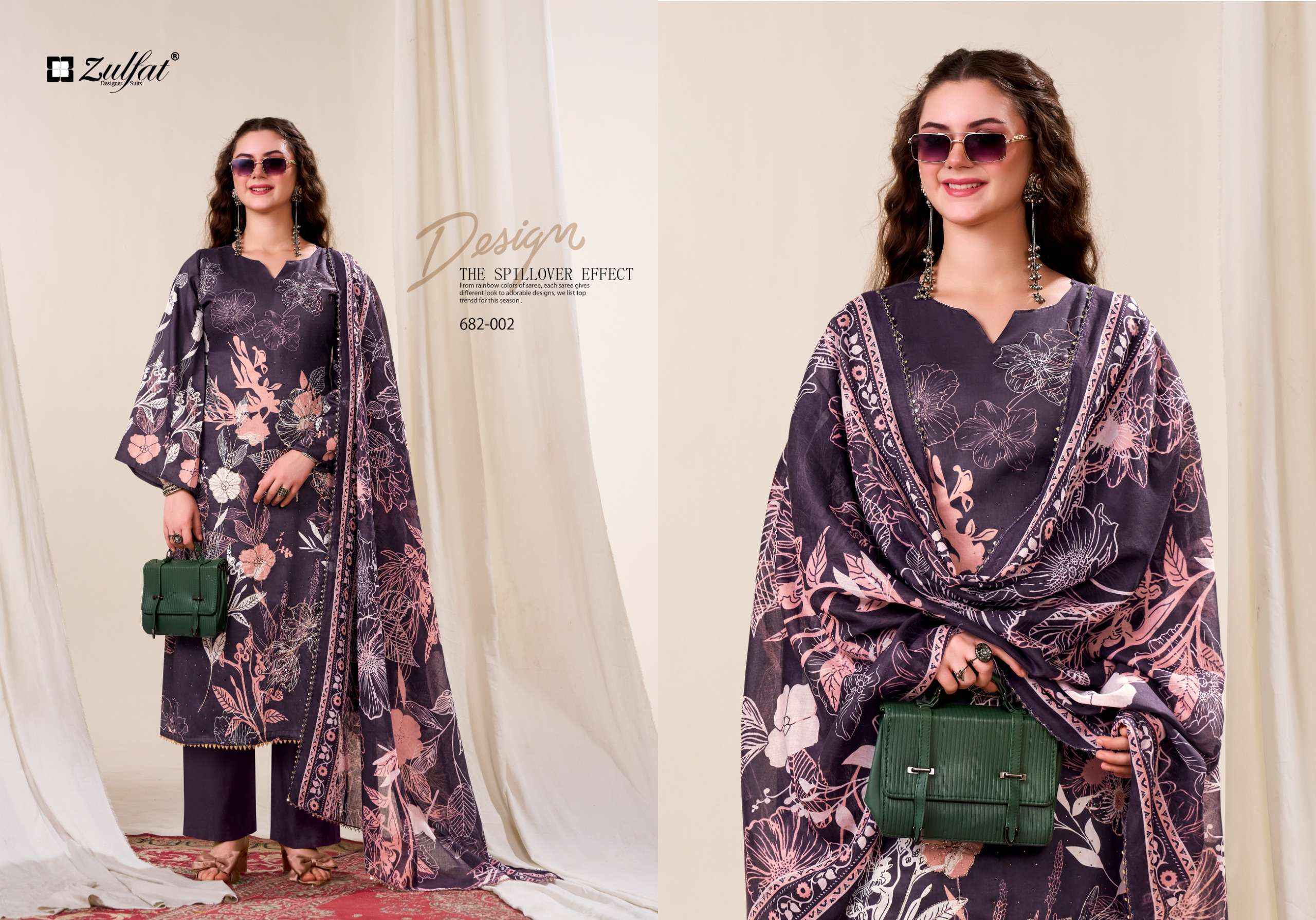 Zulfat Latifa Jam Cotton Dress Material 4 pcs Catalogue