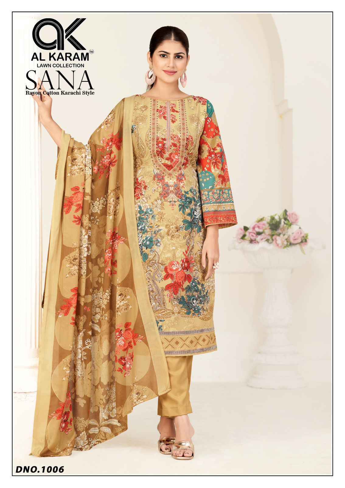 Al Karam Sana Cotton Dress Material Collection ( 6 Pcs Catalog )