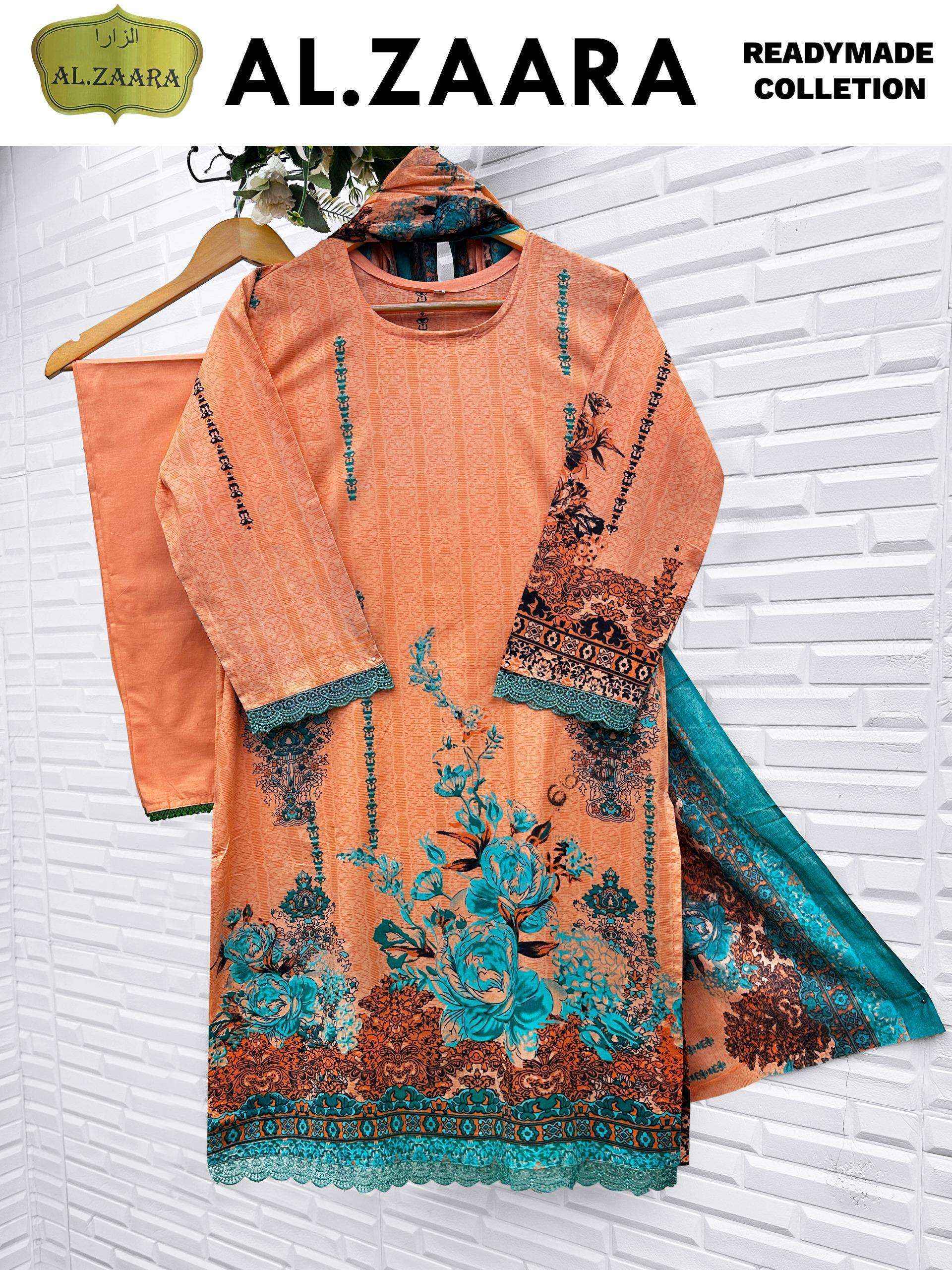 Al Zaara Vol 1 Ready Made Collection Readymade Cotton Suit Collection ( 6 Pcs Catalog )