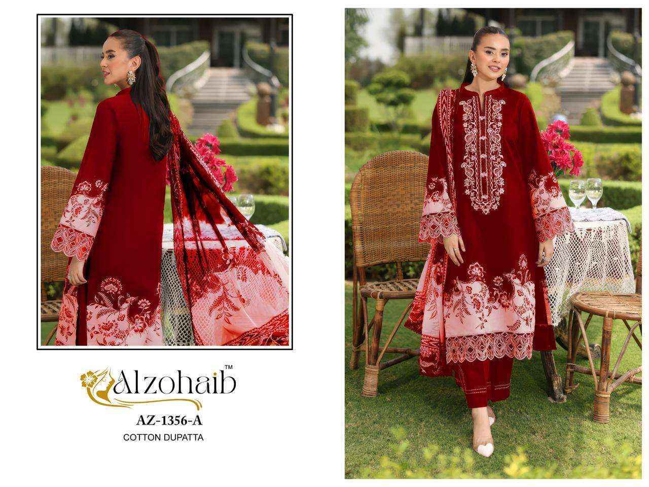 Al Zohaib Aaida Vol 1 Cotton Dress Material Wholesale Rate ( 4 Pcs Catalog )