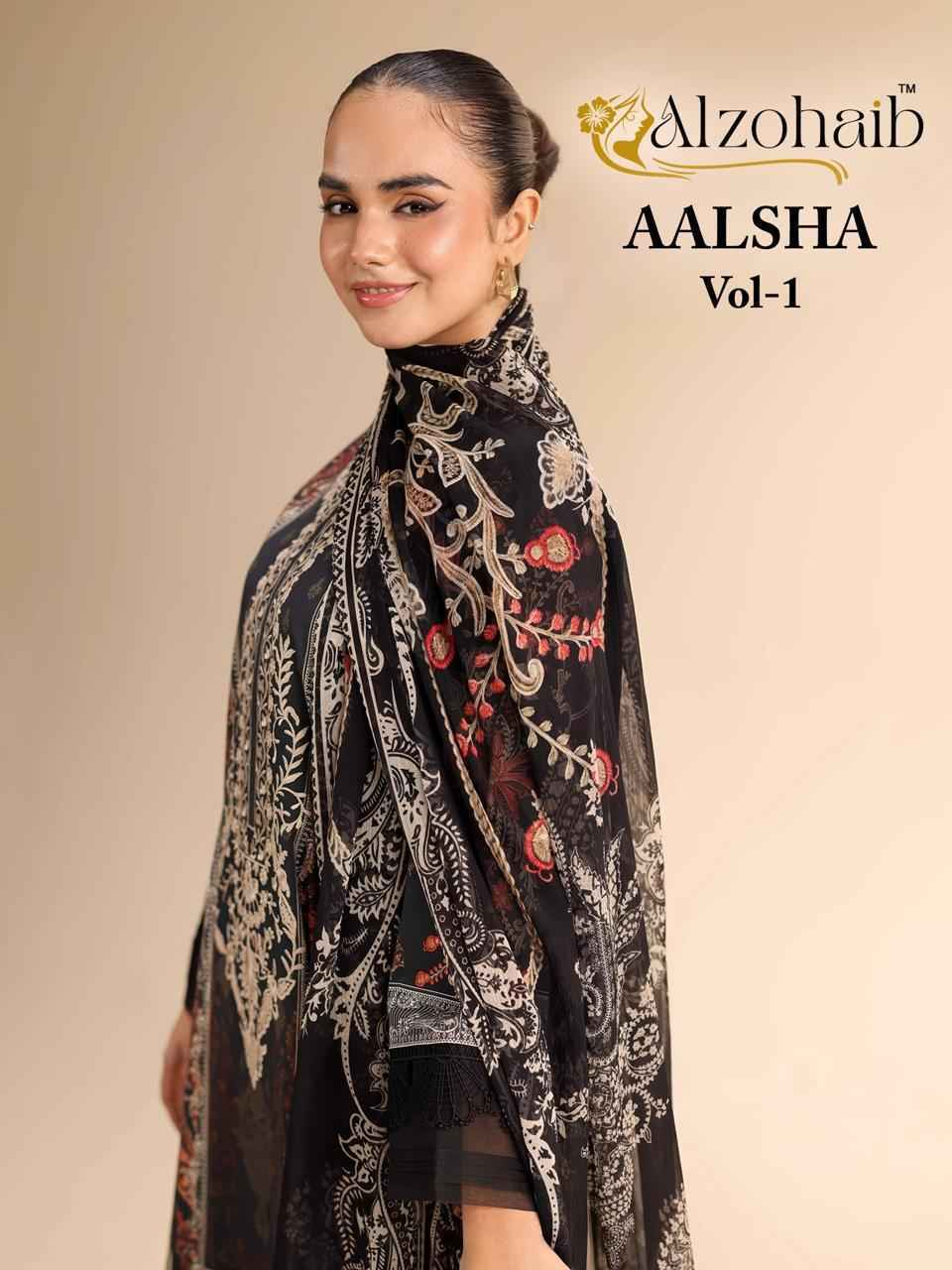 Al Zohaib Aalsha Vol 1 Cotton Dress Material Collection ( 4 Pcs Catalog )