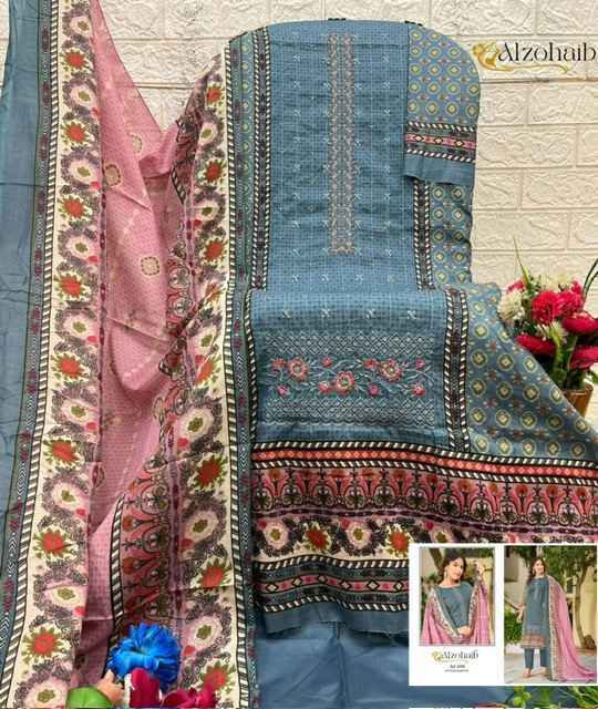 Al Zohaib Haseena Cotton Dress Material Wholesale Price ( 4 Pcs Catalog )