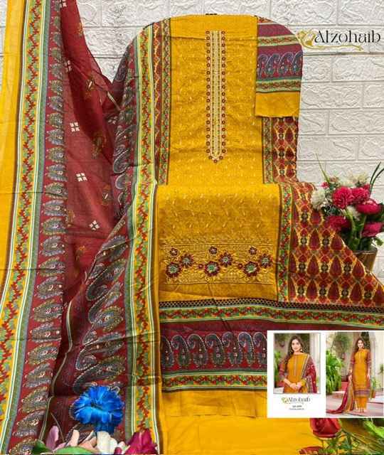 Al Zohaib Haseena Cotton Dress Material Wholesale Price ( 4 Pcs Catalog )